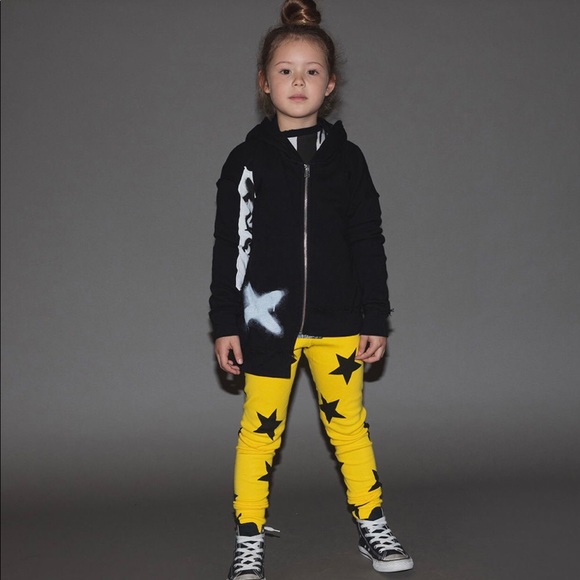 HP!!! ⭐️ Nununu Yellow Star Leggings - Picture 1 of 4